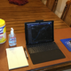 Behold, PatBateman’s work-from-home station!
